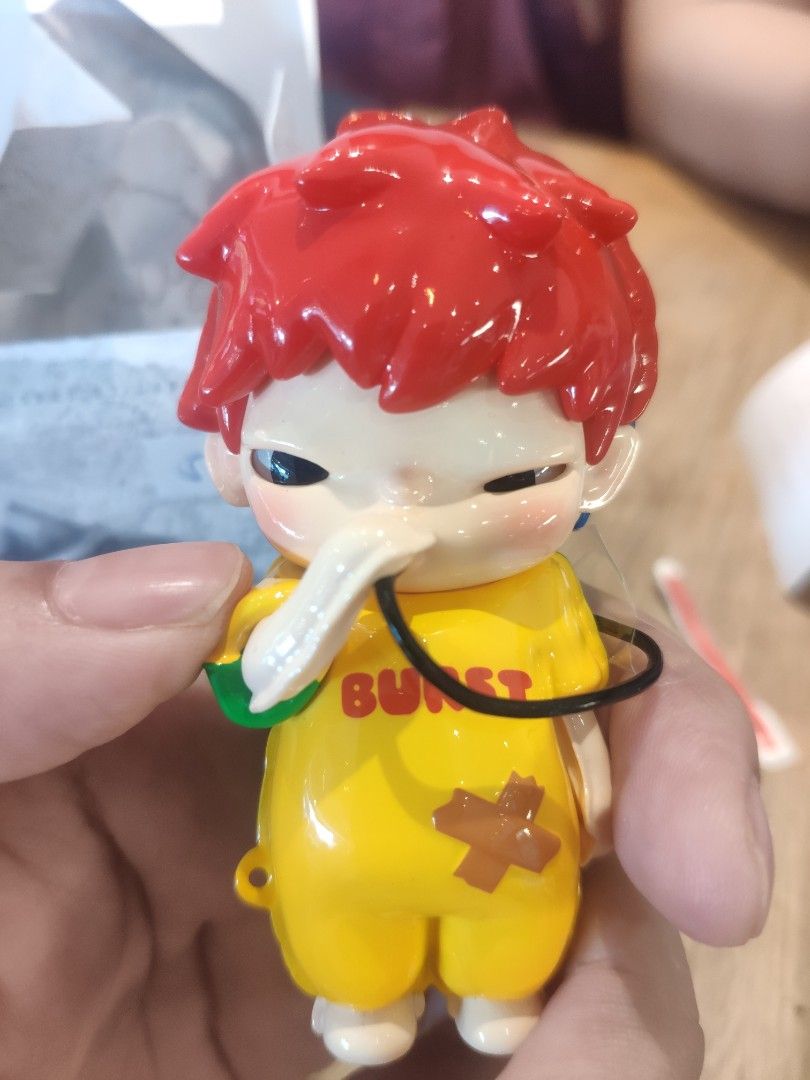 Hirono BURST reshape series (Category: Designer & Blind Box Toys) located in Calamba. Submitted by dr.kiwi (Listing ID 1291286141, Image 3). Description: Freshly pulled with BNF and card. literally opened just to check Rfs: No sparks/ not my DISO pls kunin niyo na 😭.