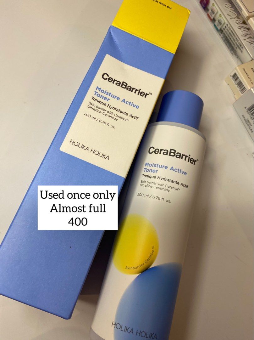Holika Holika Cerabarrier Moisture Active Toner (Category: Face Care) located in Mandaluyong City. Submitted by patrishn (Listing ID 1291357098, Image 1). Description: .