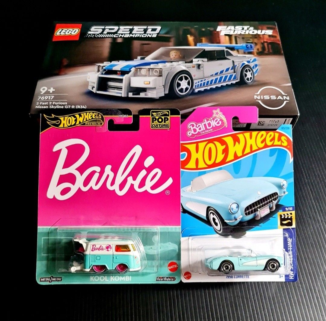 100 assorted trending toys (Barbies, LEGO, Hot Wheels, Hatchimals)