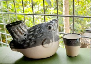 Japanese Sake Jar and Cup set from JAPAN