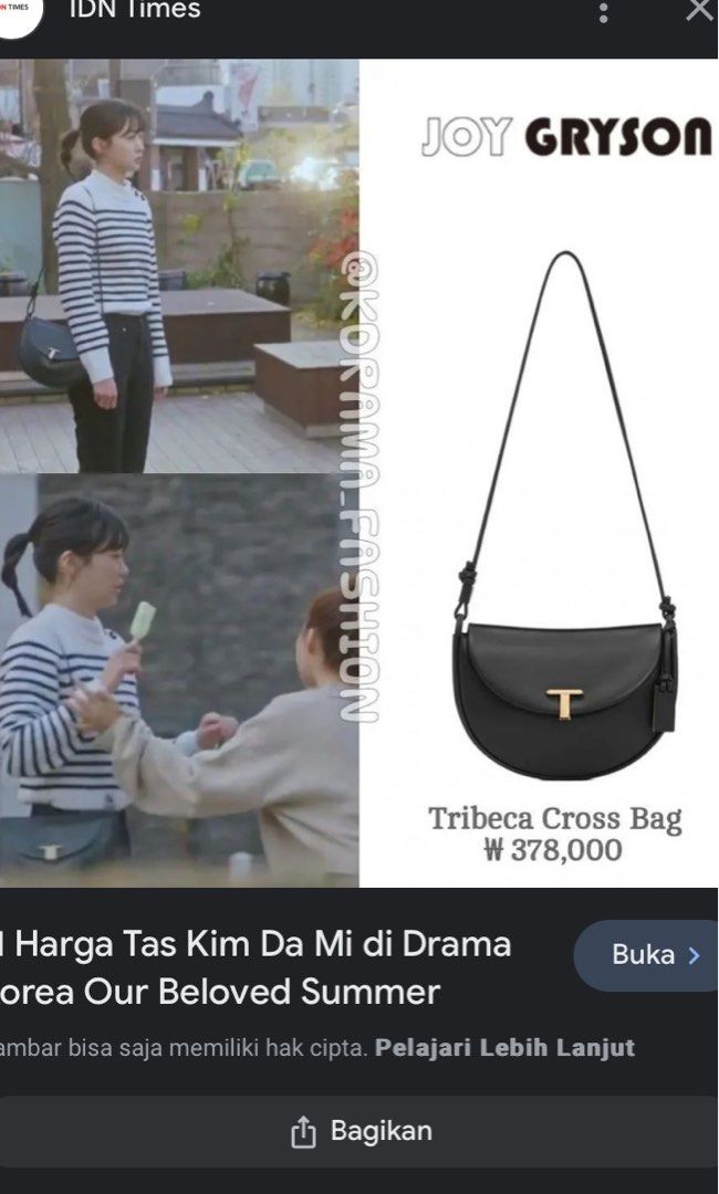 HARGA NETT Joy Gryson Tribeca Slingbag Shoulder