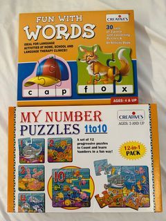 Kids Number Puzzles Kids Word Puzzles