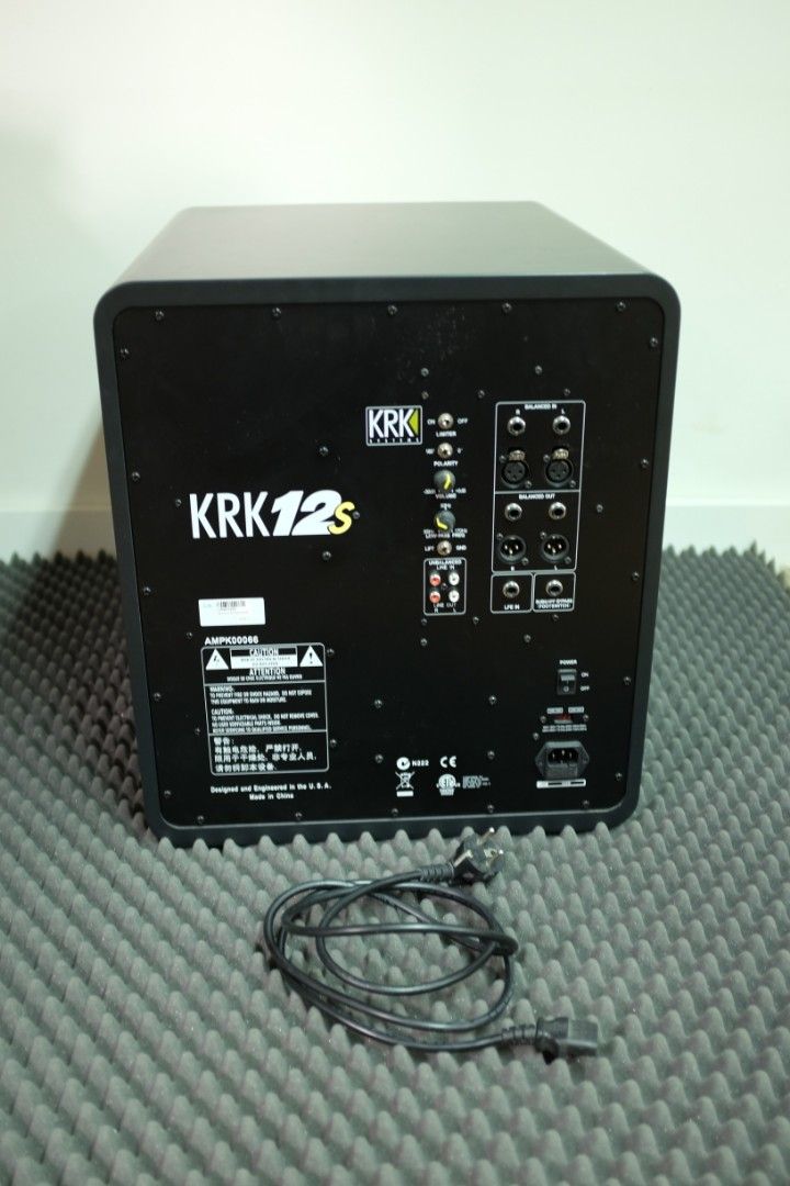 KRK 12S 12" Powered Studio Subwoofer63205303955970111