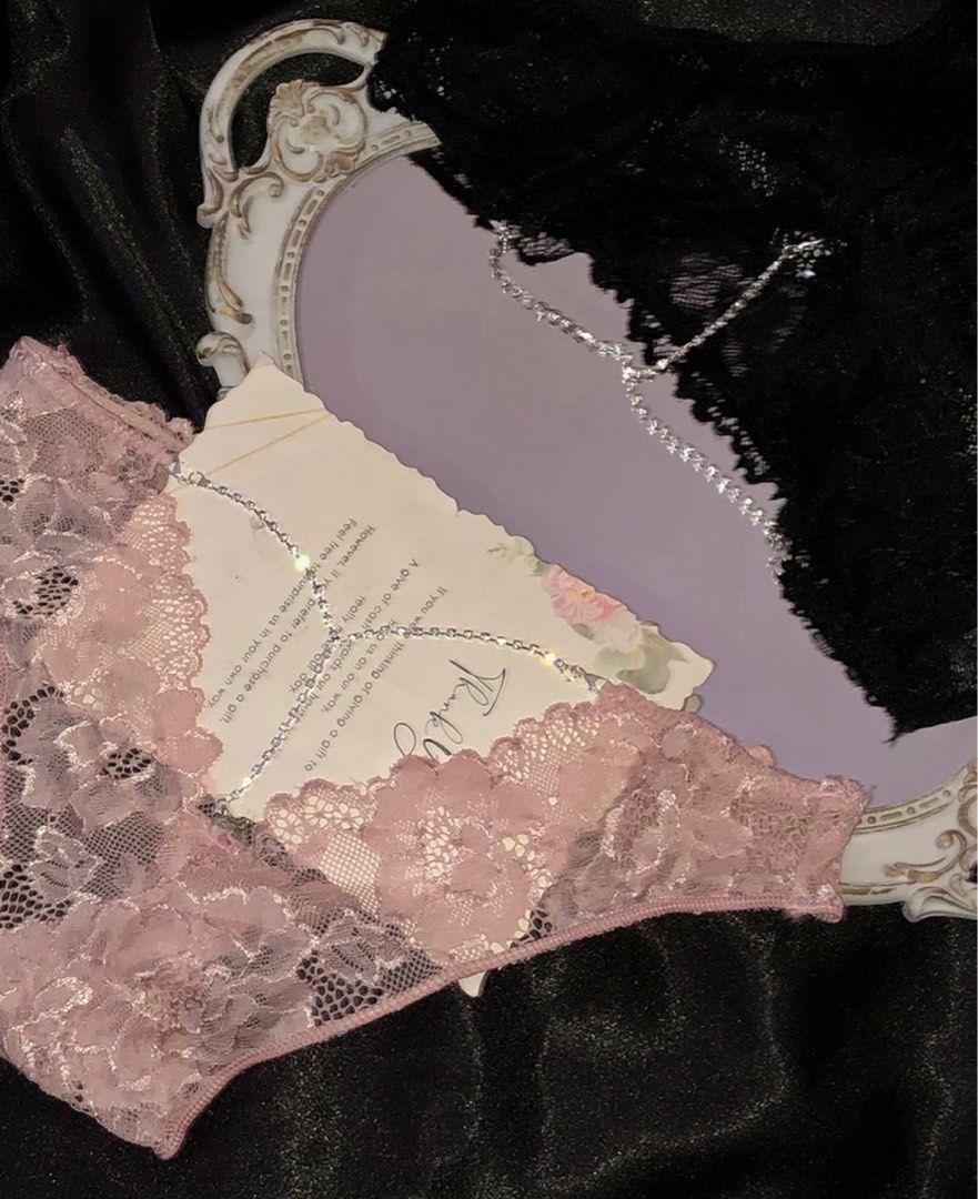 Lace diamond sexy underwear (4pcs), Women's Fashion, Maternity wear on  Carousell