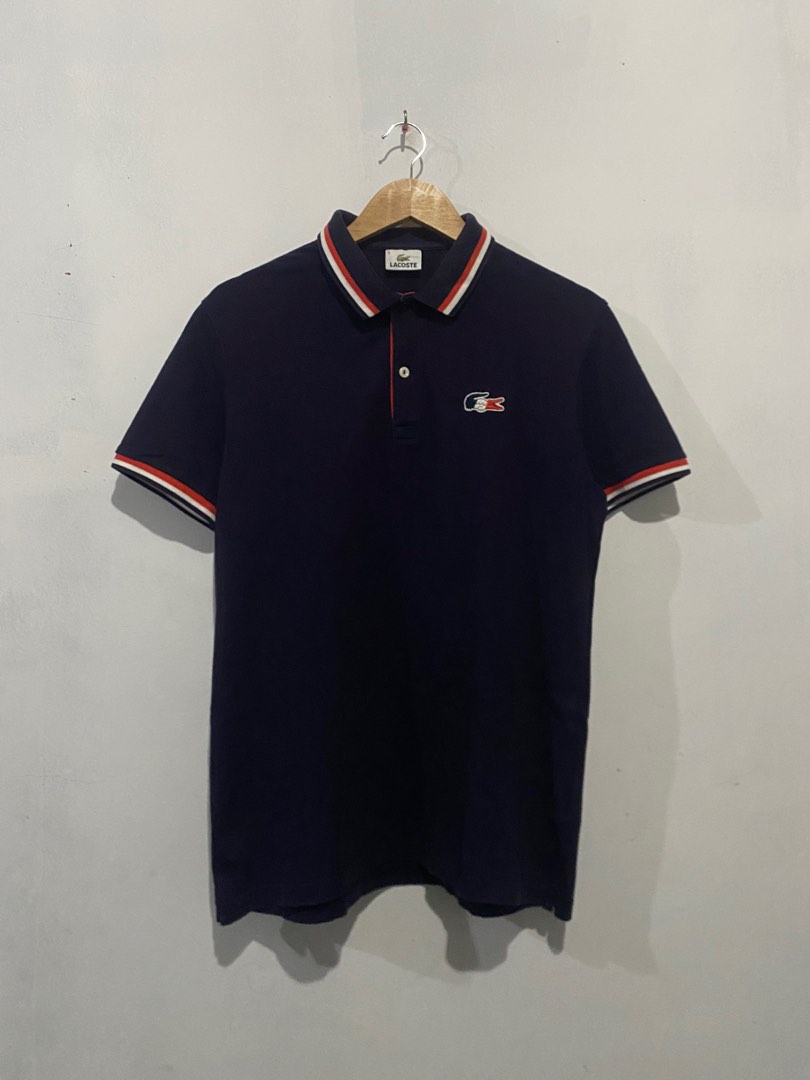 Lacoste tricolor logo deals