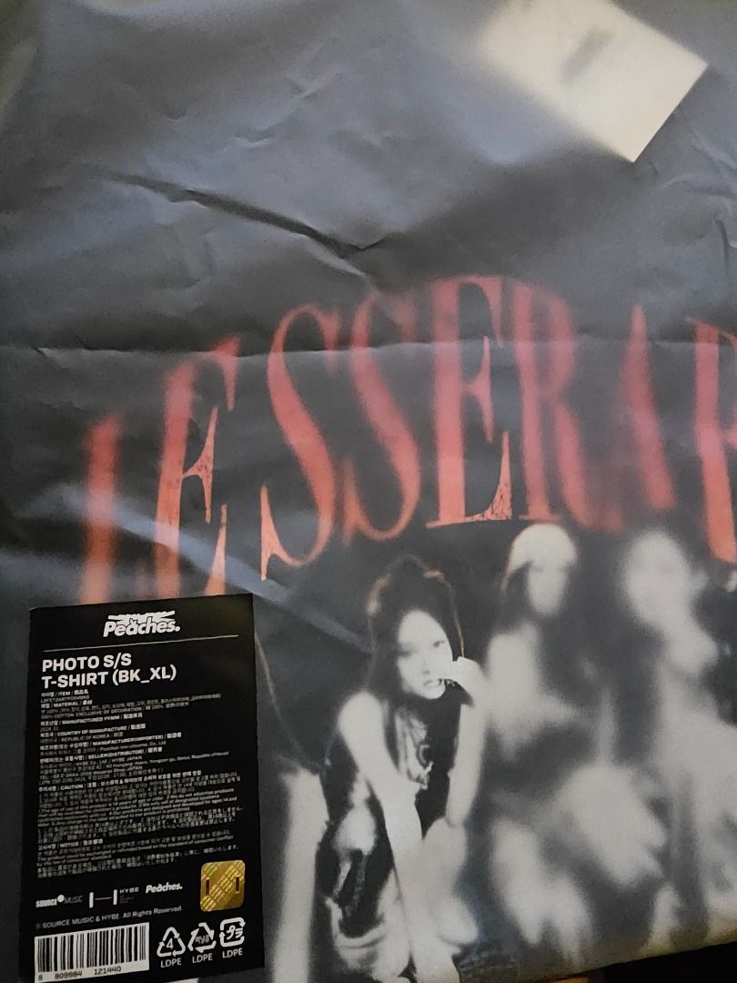 LE SSERAFIM x Peaches. PHOTO S/S T-SHIRT lesserafim Tee 現貨pop up 