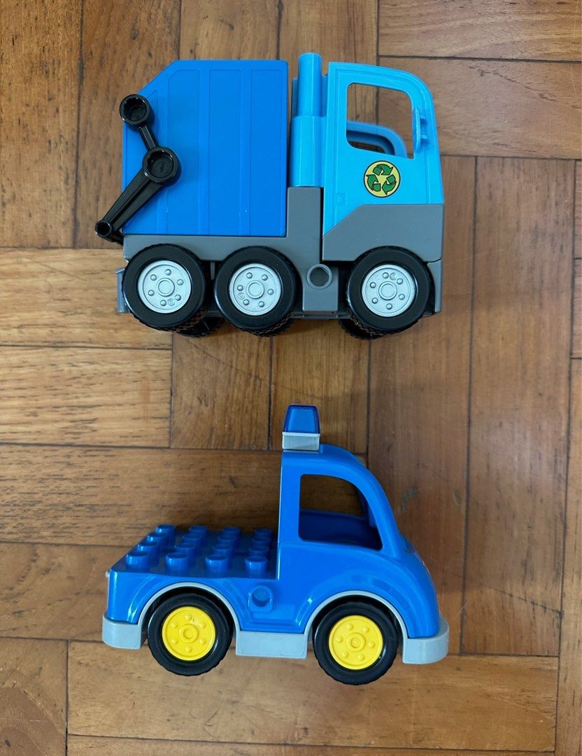 Lego Duplo Police Car and Garbage Truck Babies Kids Infant Playtime on Carousell