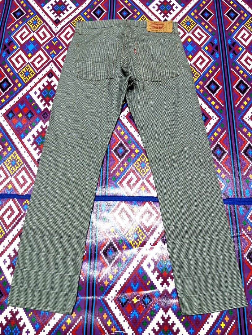 Levis checkered jeans outlet