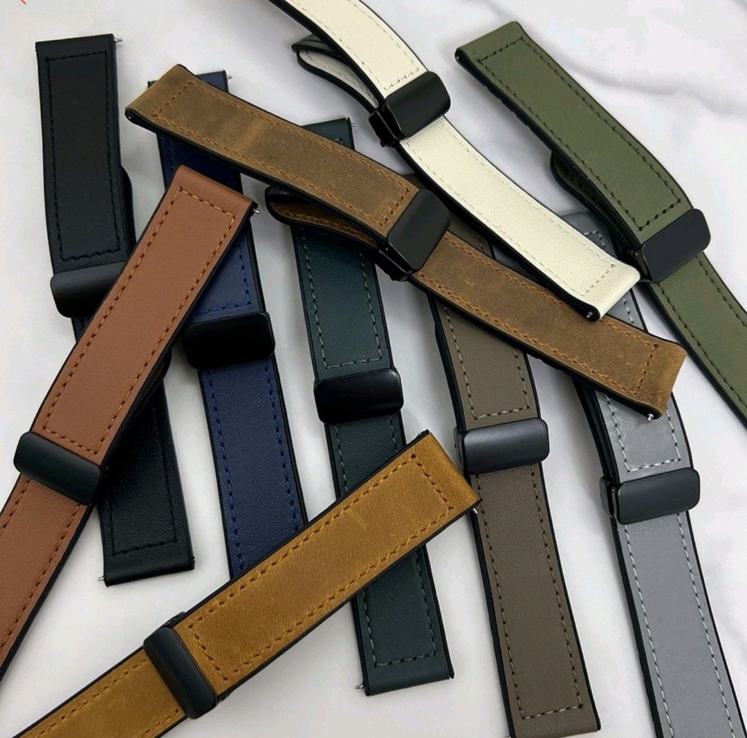 Faux leather discount watch strap
