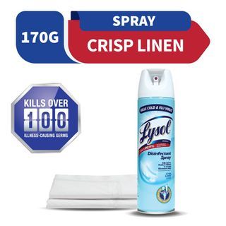 Lysol Antibacterial Disinfectant Spray Cleaner Crisp Linen 170 G