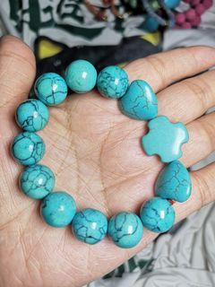 Made in Vatican Rome beautiful turquoise rosary bracelet