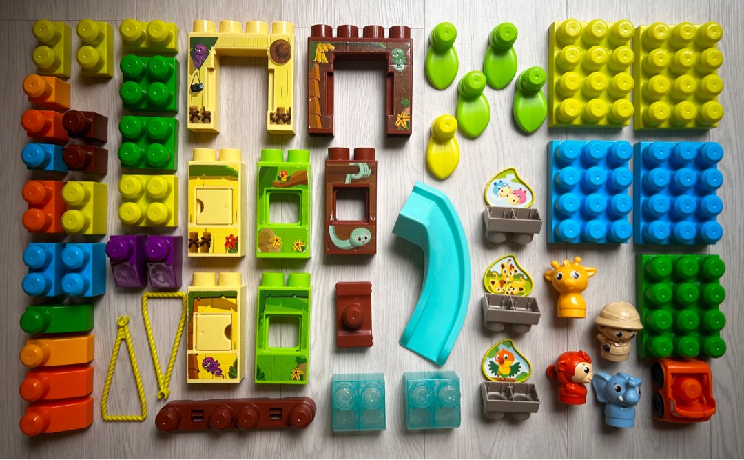 Mega bloks swing discount and slide safari