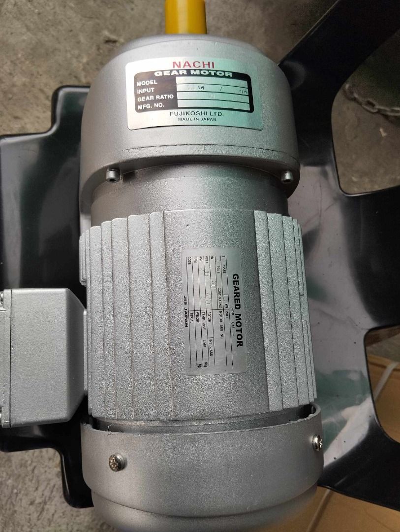 Nachi gear motor (Category: Construction Tools & Equipment) located in Manila. Submitted by 09150361920ronvillaflor (Listing ID 1291195496, Image 1). Description: Nachi gear motor Specs: 1.5 hp 3phase 220-440v ₱22,500 For inquiries GLOBE:📞 ☎ 0⃣9⃣1⃣5⃣0⃣3⃣6⃣1⃣9⃣2⃣0⃣ 📞 ☎ 0⃣9⃣1⃣5⃣0⃣3⃣6⃣1⃣9⃣2⃣0⃣ Email me@ 📫 📑 r-o-n-.-h-a-y-a-i-@-g-m-a-i-l.c-o-m Check my Carousell: https://www.carousell.ph/u/ronvillaflor0/ PRICE MAY CHANGE WITHOUT PRIOR NOTICE‼️ ‼️