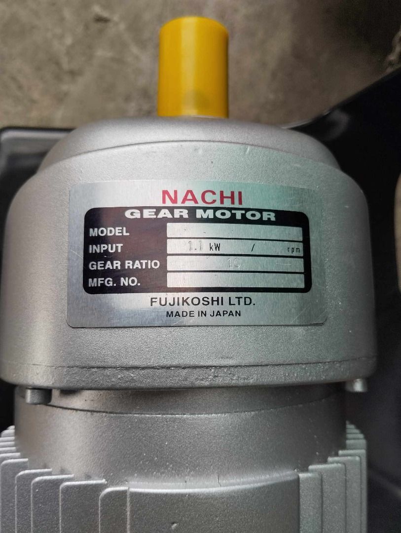 Nachi gear motor (Category: Construction Tools & Equipment) located in Manila. Submitted by 09150361920ronvillaflor (Listing ID 1291195496, Image 2). Description: Nachi gear motor Specs: 1.5 hp 3phase 220-440v ₱22,500 For inquiries GLOBE:📞 ☎ 0⃣9⃣1⃣5⃣0⃣3⃣6⃣1⃣9⃣2⃣0⃣ 📞 ☎ 0⃣9⃣1⃣5⃣0⃣3⃣6⃣1⃣9⃣2⃣0⃣ Email me@ 📫 📑 r-o-n-.-h-a-y-a-i-@-g-m-a-i-l.c-o-m Check my Carousell: https://www.carousell.ph/u/ronvillaflor0/ PRICE MAY CHANGE WITHOUT PRIOR NOTICE‼️ ‼️