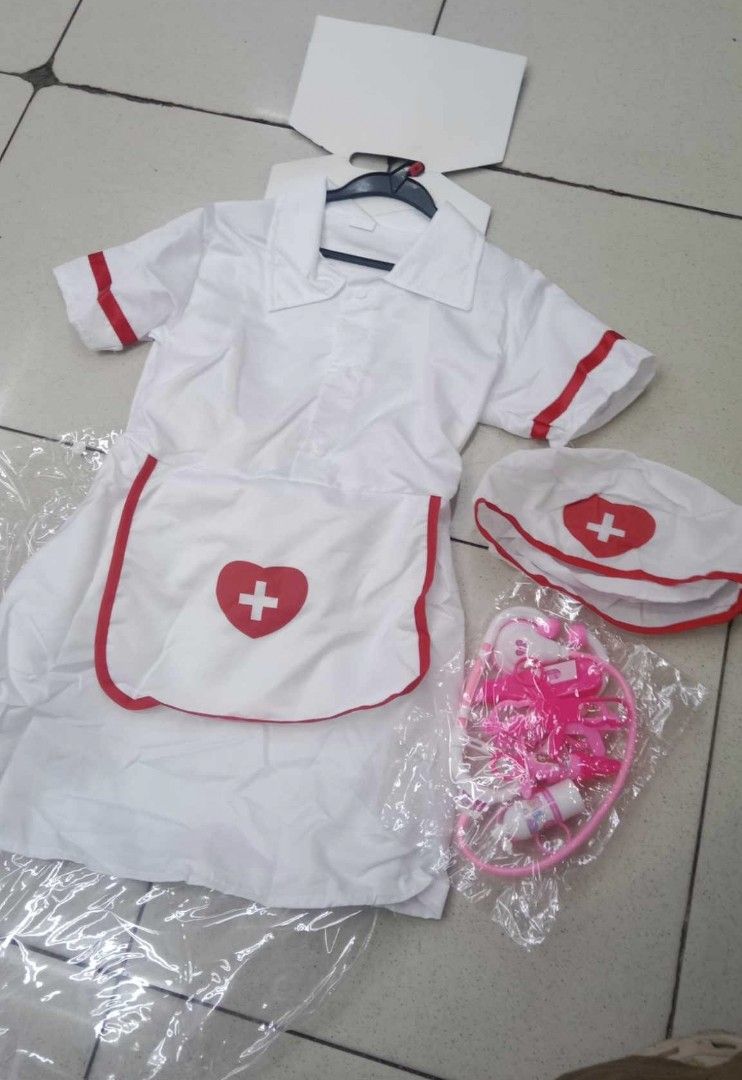 Nurse costume (Category: Babies & Kids Fashion) located in Manila. Submitted by layagmaryr37323 (Listing ID 1291334881, Image 2). Description: onhand complete set cor girls.