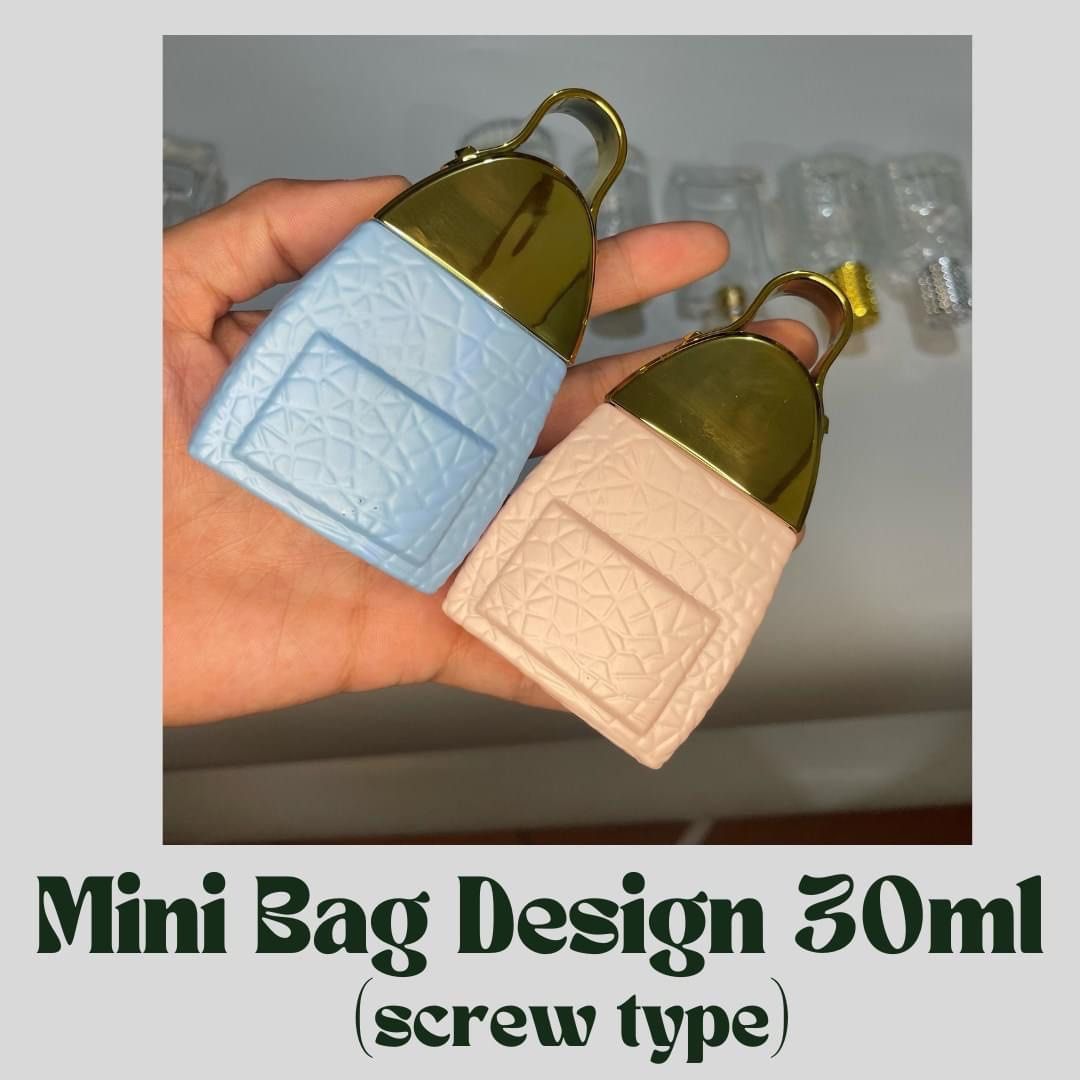 Perfume Bottles (Category: Fragrance & Deodorants) located in Quezon City. Submitted by jesscagungun (Listing ID 1291288320, Image 3). Description: -Valntino Design Perfume Bottle 50ml (screw type) ₱75 -Chanel Design Perfume Bottle 50ml (screw type) ₱37 -Striped Design Perfume Bottle 50ml (screw type) ₱65 -Striped Design Perfume Bottle 30ml (screw type) ₱50 -Mini Bag Design Perfume Bottle 30ml (screw type) ₱75 -Elegant Design Perfume Bottle 30ml 