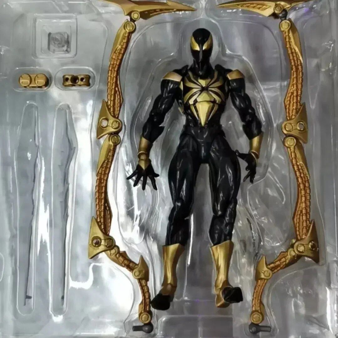 PO] KO Revoltech Spiderman Iron Spider (Black Ver.), Hobbies