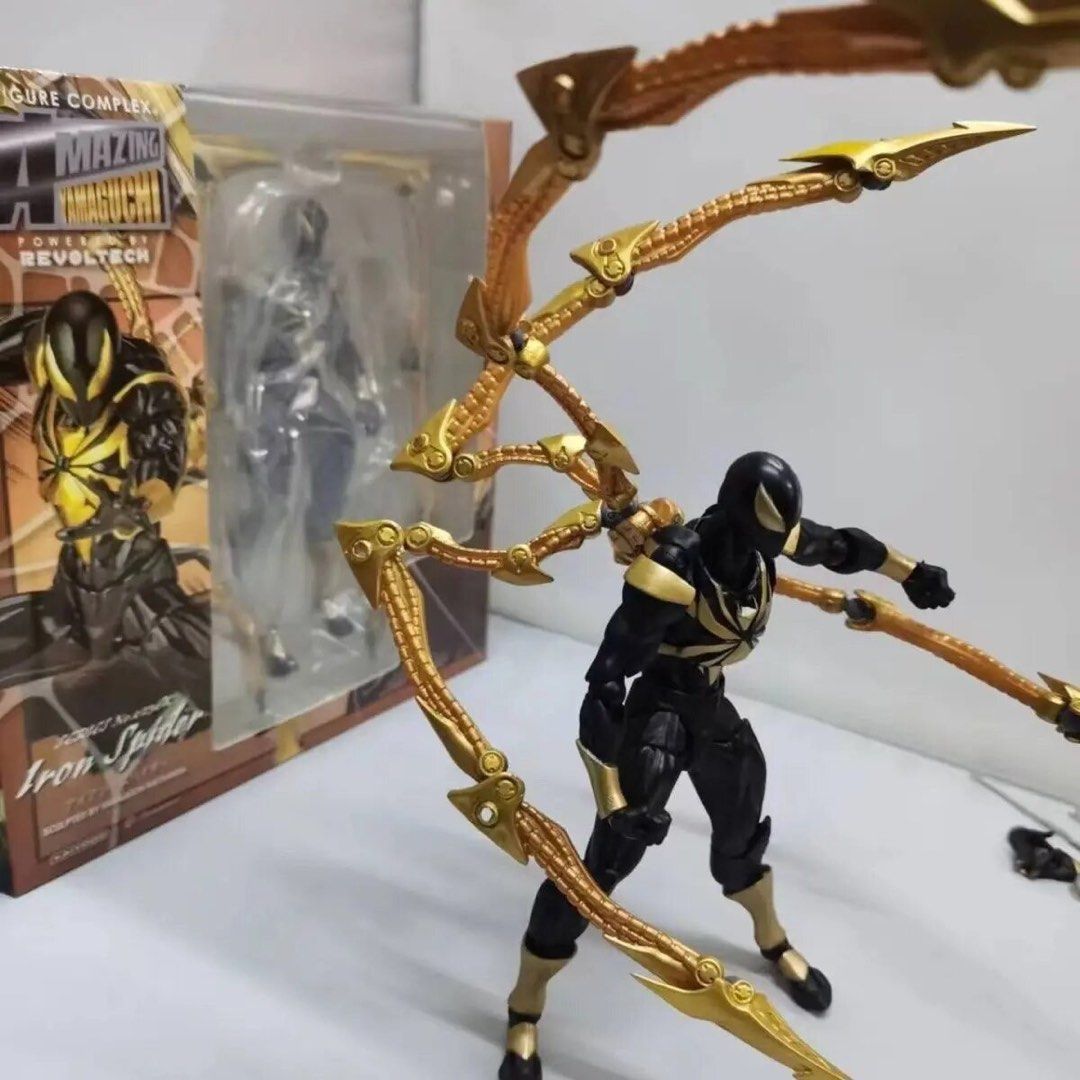 PO] KO Revoltech Spiderman Iron Spider (Black Ver.), Hobbies