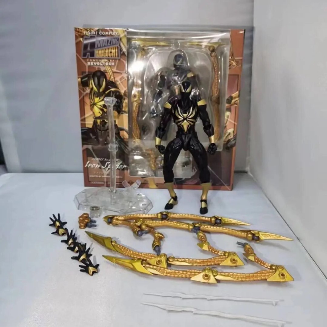PO] KO Revoltech Spiderman Iron Spider (Black Ver.), Hobbies