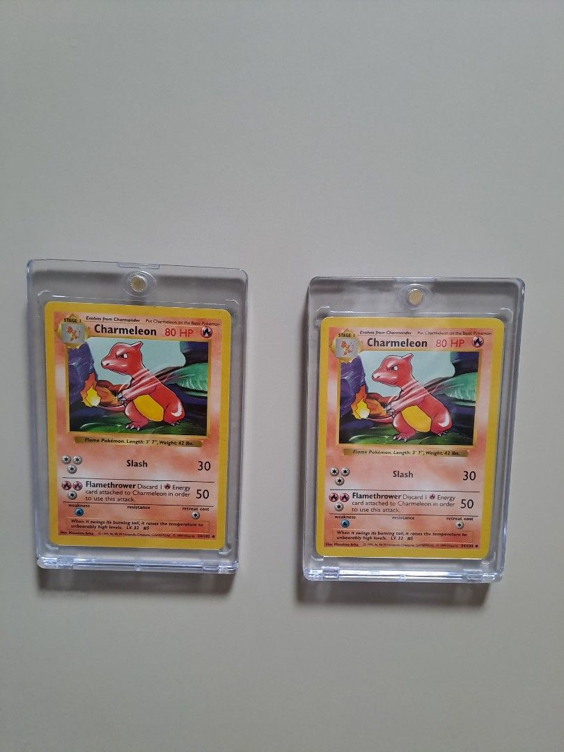 Pokemon tcg charmeleon 24/102 base set 1995 English, , & -  Carousell