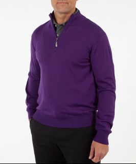 Primark Purple Half Zip Long Sleeve (medium)