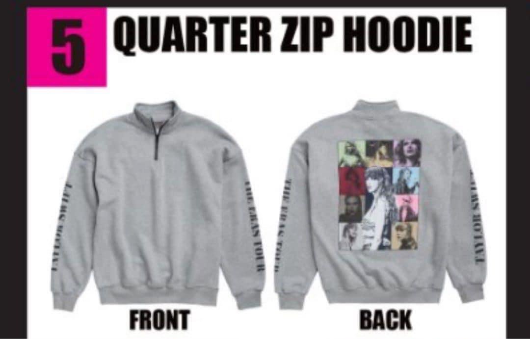 Quarter Zip Hoodie Official Merch Taylor Eras Tour, Hobbies & Toys 