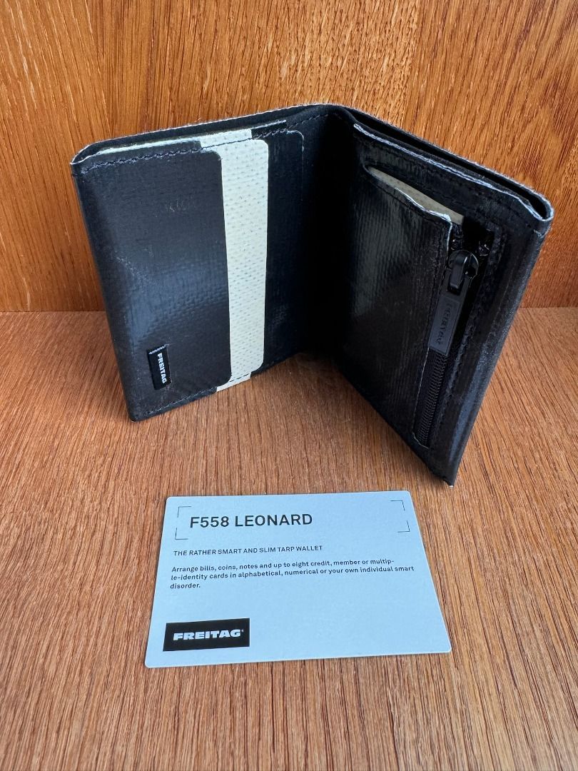 驚きの安さ FREITAG F558 折り財布 / - 新品 F558_LEONARD FREITAG 新品黒 / - 黒 小物 LEONARD  F558 財布 サービスタイム!FREITAG / 新品未使用 小物