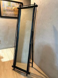 Rattan full length mirror