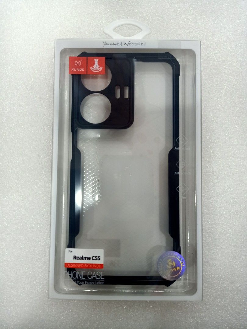 Realme C55 Beattle Case (Category: Cases & Sleeves) located in Pasig City. Submitted by teppei09 (Listing ID 1291203966, Image 1). Description: -Original Xunod Case -Shock Proof -No Color Fading -Perfect Fit.