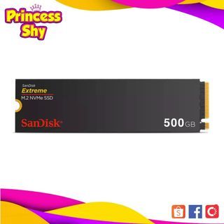 Sandisk Extreme M.2 2280 NVMe SSD 500GB Internal Solid State Drive PCie Gen 4.0 SDSSDX3N-500G