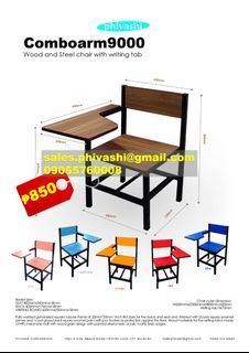 school armchair study table chair and desk training table