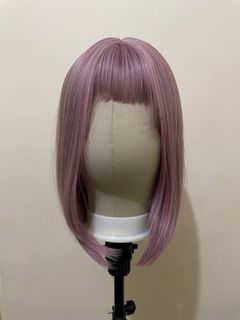 Seven Queen Wig - pink - short length - straight with bangs
