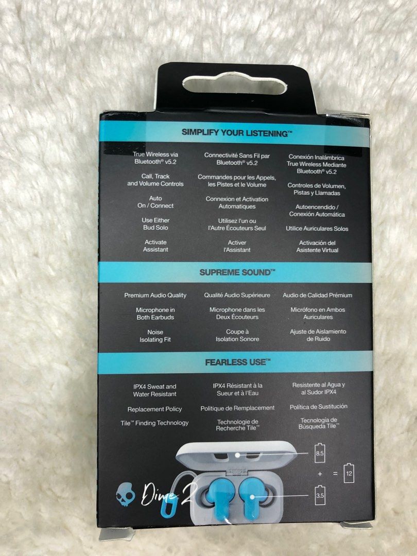 SKULLCANDY DIME WIRELESS EARBUDS (Category: Earphones) located in Legazpi City. Submitted by albay.hype.shop (Listing ID 1291216421, Image 3). Description: SKULLCANDY DIME 1,000 PESOS EACH SALE!!! SUPREME SOUND BRANDNEW LEGIT.