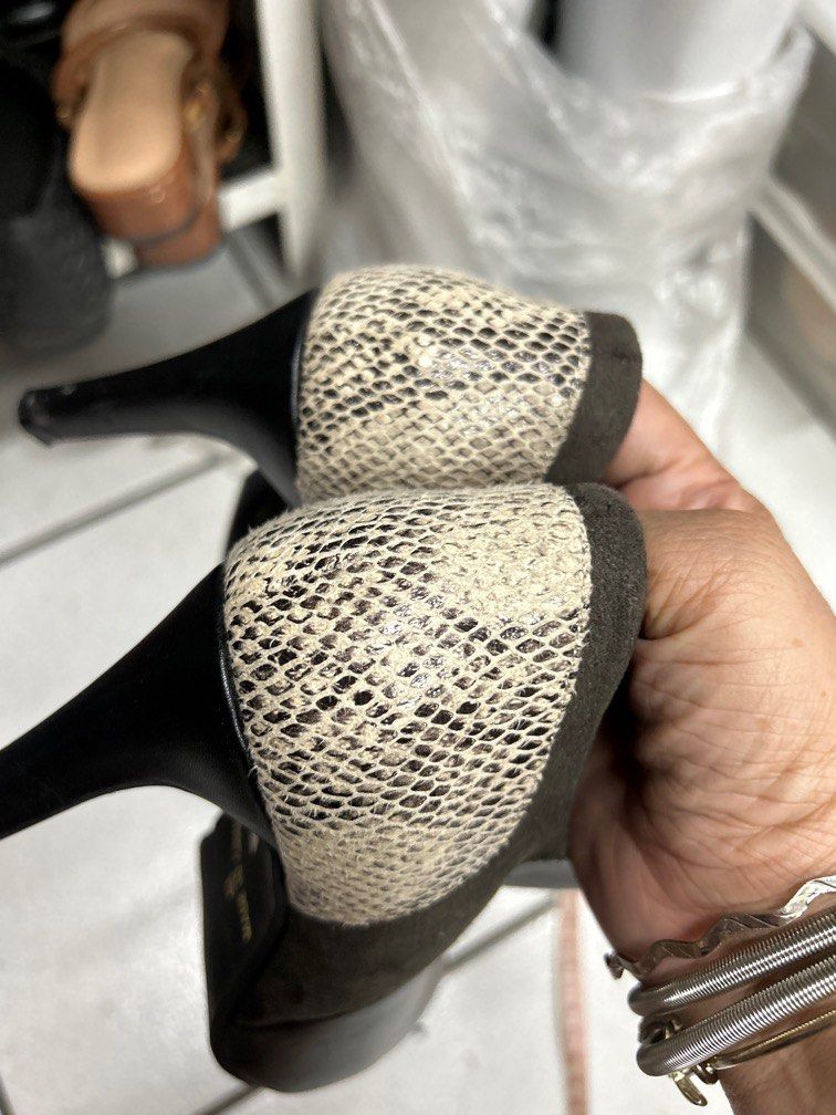 3 inch cheap snakeskin heels