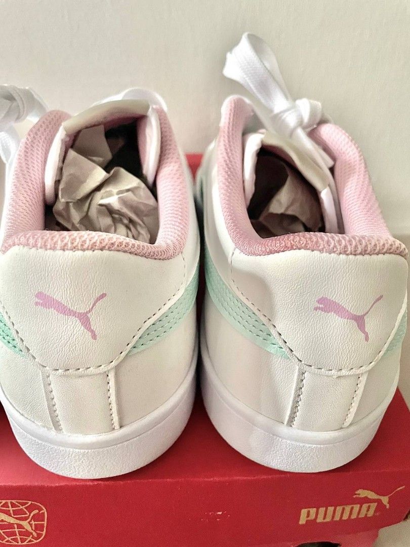 Snickers Puma White Fair Aqua Pale Pink Women s Fashion Footwear Sneakers on Carousell
