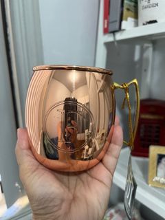 Solid copper mule mug ( with “F” initial)