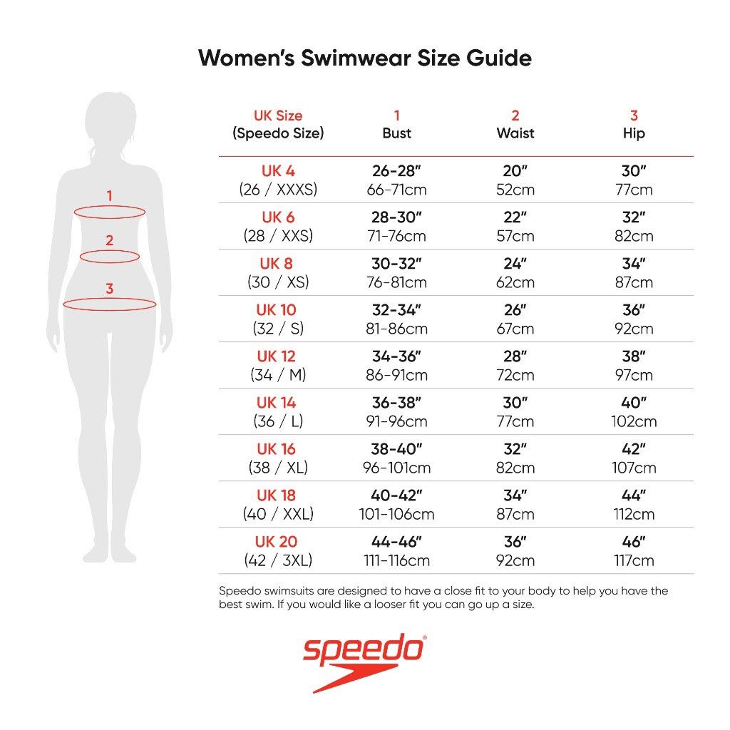 Speedo xl discount waist size