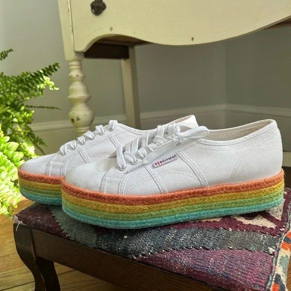 Superga Fantasia Platform sneakers (Category: Sneakers) located in Bacolod City. Submitted by prelovedbyabb (Listing ID 1291353307, Image 1). Description: •in pristine condition •no box •size 8.