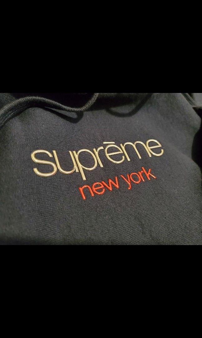 supreme chrome classic logo hoodie, 男裝, 外套及戶外衣服- Carousell