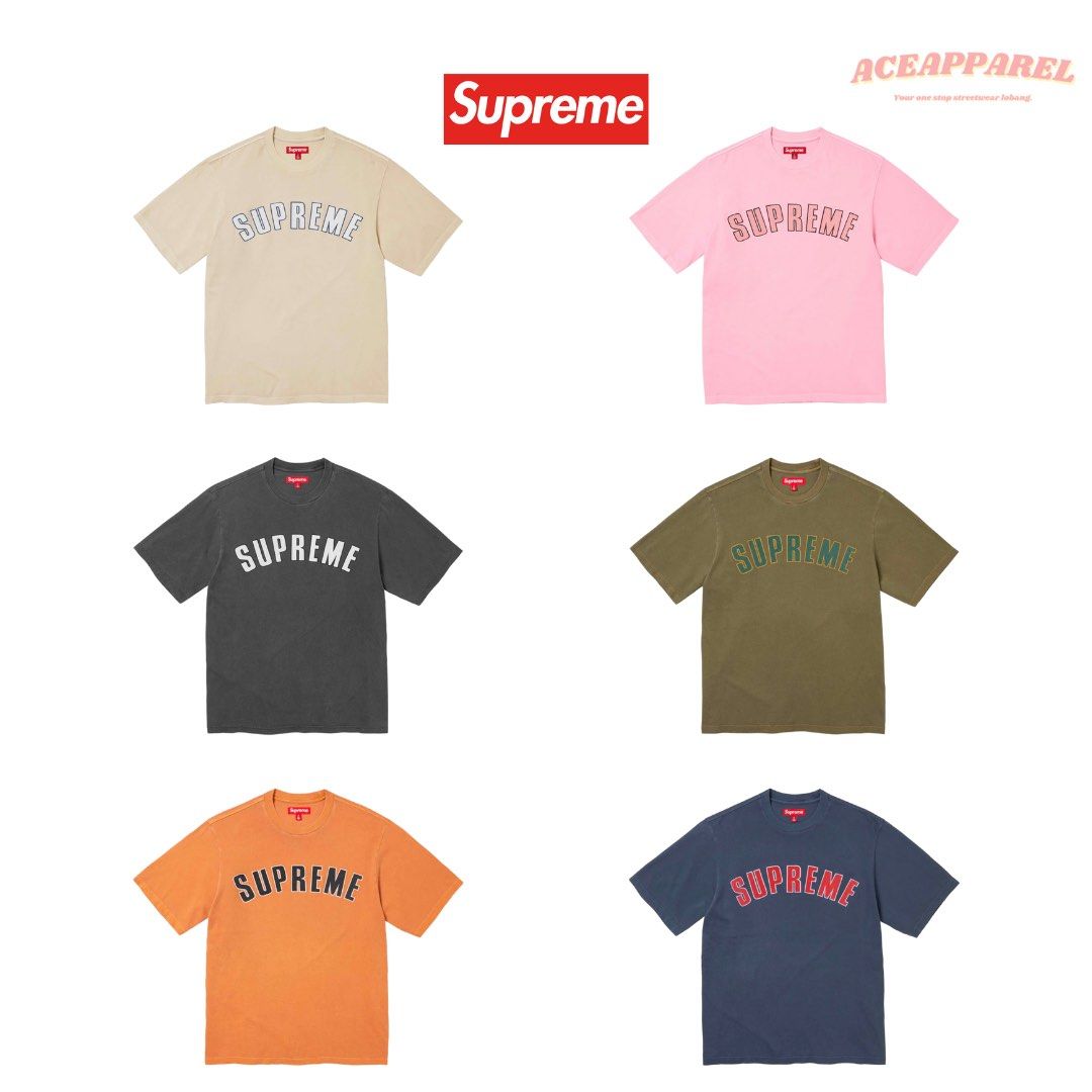 supreme Cracked Arc S S Top pink - スケートボード