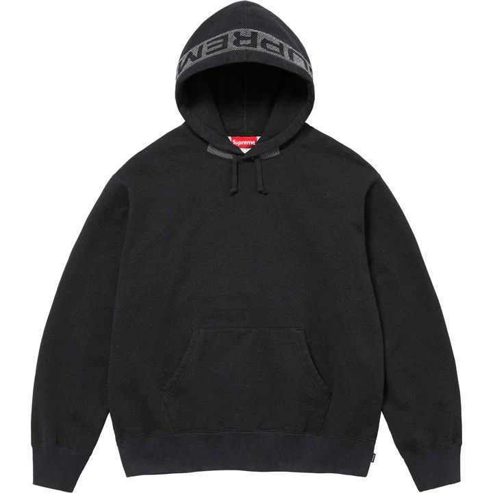 Supreme striped hoodie clearance
