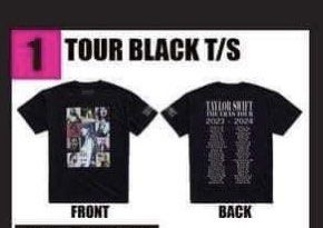Taylor Swift Eras Black Tour Shirt