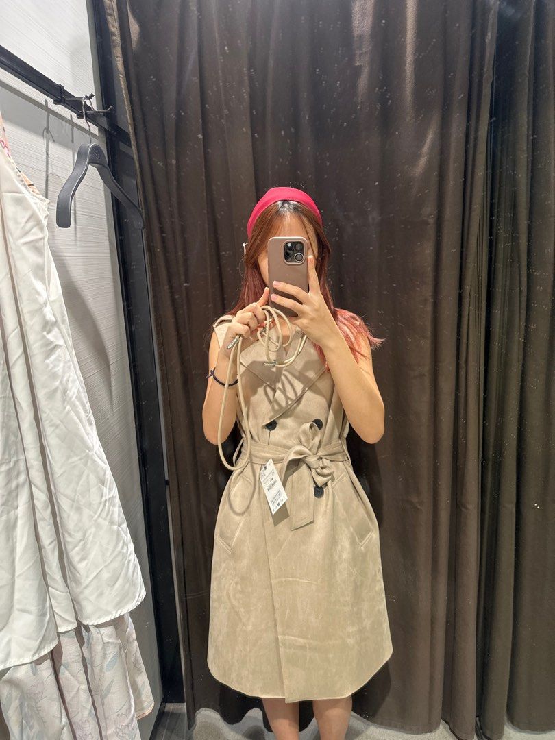 Zara trench coat dress cheap