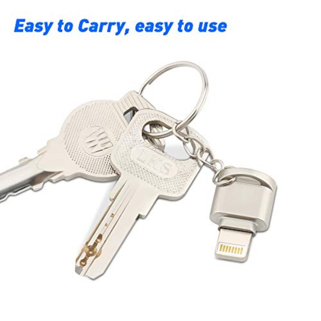 TF Card Reader for iPhone pad, Rocketek Micro SD Card Adapter Aluminum