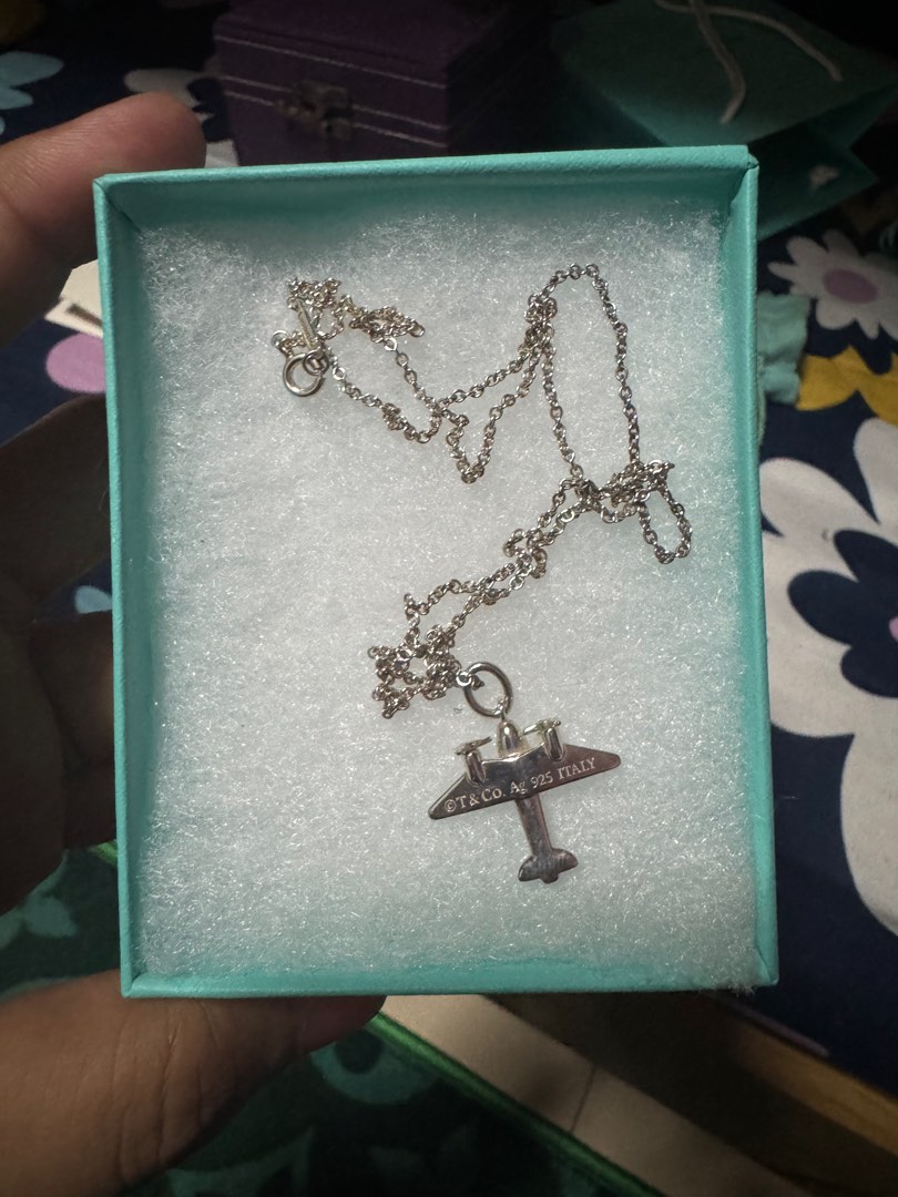 Tiffany co Airplane necklace