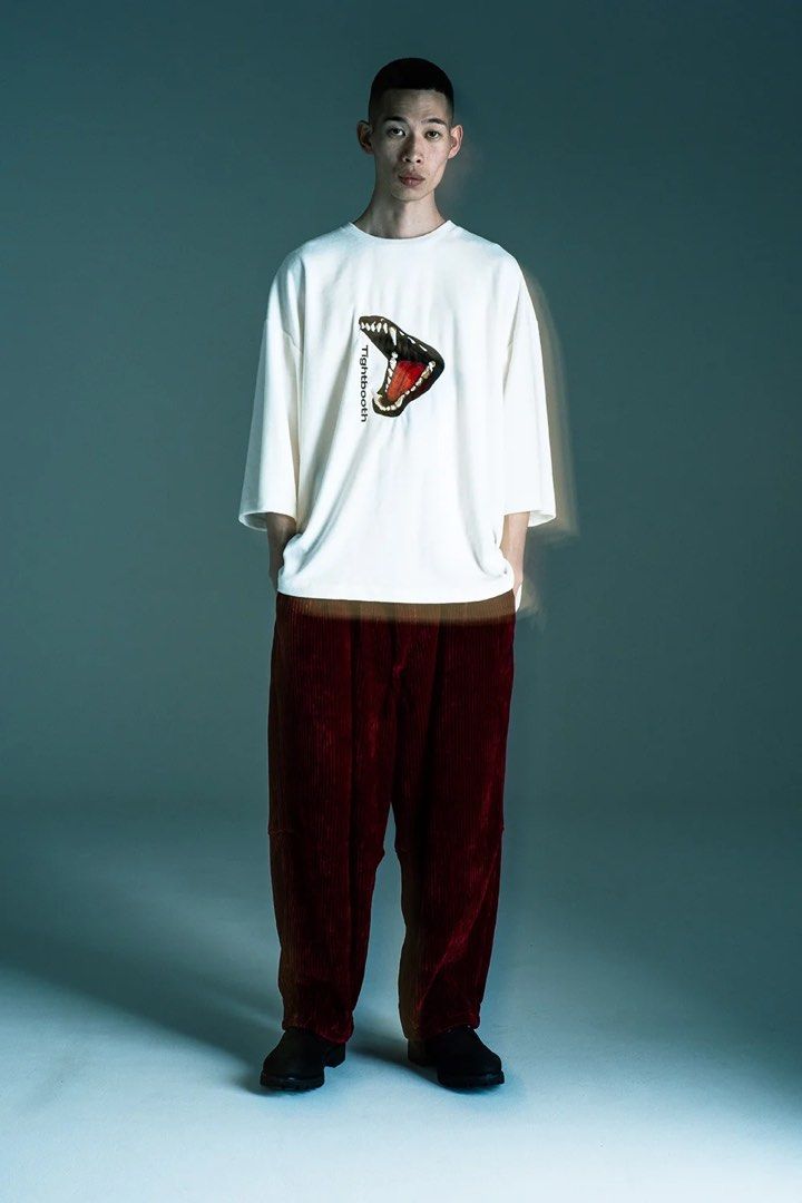 Tightbooth BITE VELOUR 3/4 SLEEVE TEE, 他的時尚, 上衣與西裝