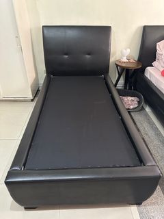 Twin single bed frame with pullout 36x75
