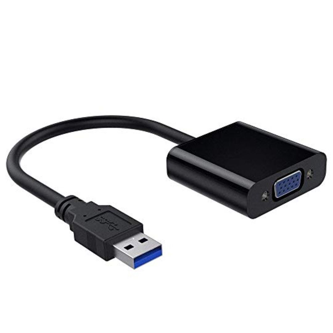 USB 3.0 to VGA Adapter Converter USB to VGA Video Graphic Card Display External Cable Adapter for PC Laptop Windows 7 8 8.1 10 etc Not Support MAC