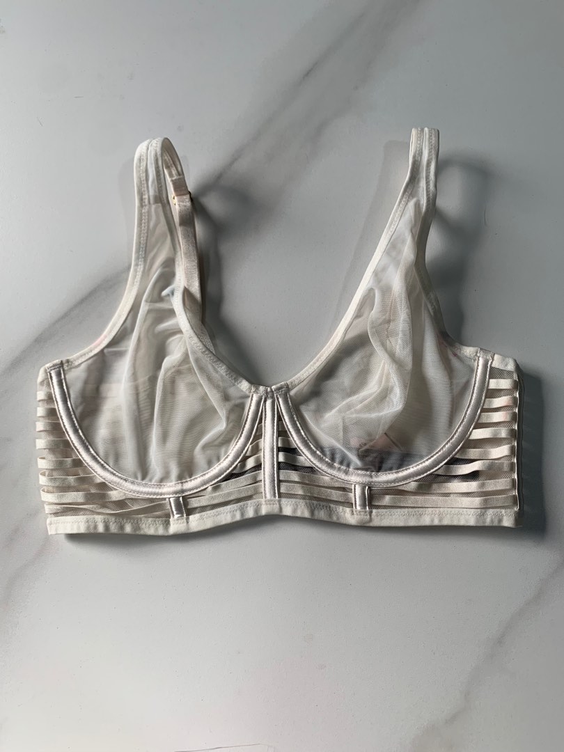 Victoria's Secret Very Sexy Luxe Unlined Mesh Plunge Full Coverage