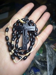 Vintage black rosary